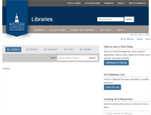 Tablet Screenshot of libguides.wcsu.edu