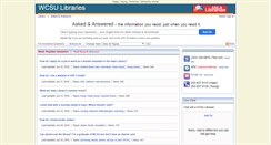Desktop Screenshot of libanswers.wcsu.edu