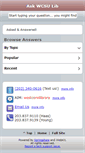 Mobile Screenshot of libanswers.wcsu.edu